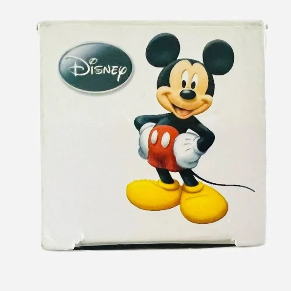 New Vintage Disney x Avon 2009 Mickey Mouse Head Rhinestone Bling Stud Earrings